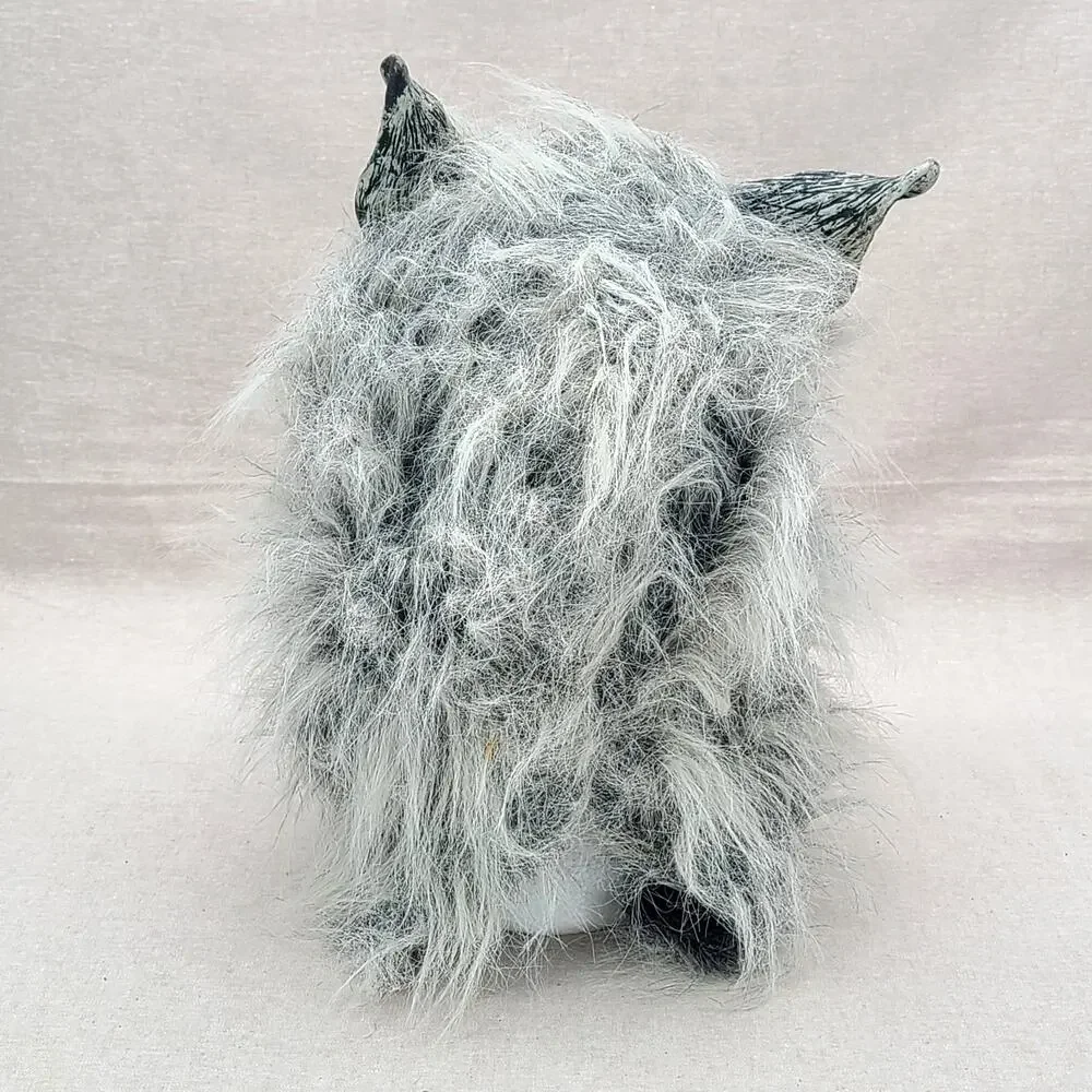 Werewolf Wolf Monster Halloween Deluxe Rubber Mask White Black Gray Faux Fur